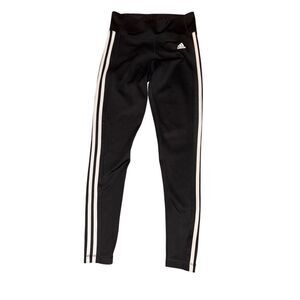 Adidas Climalite 3 stripe leggings size medium